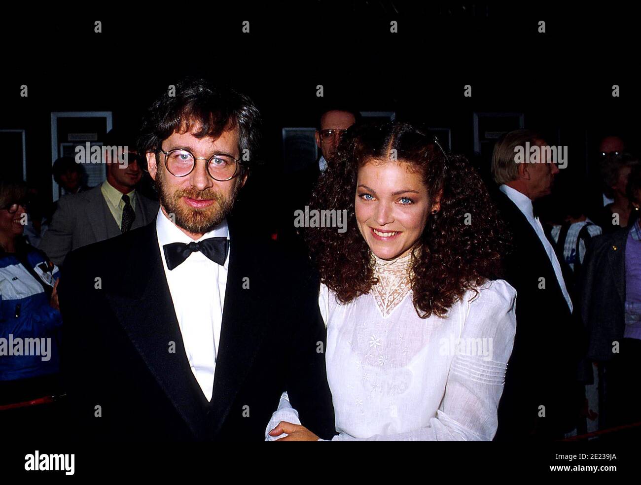 Steven Spielberg et Amy Irving à la 56e Academy Awards ont été présentés le 9 avril 1984, au Dorothy Chandler Pavilion, Los Angeles Credit: Ralph Dominguez/MediaPunch Banque D'Images