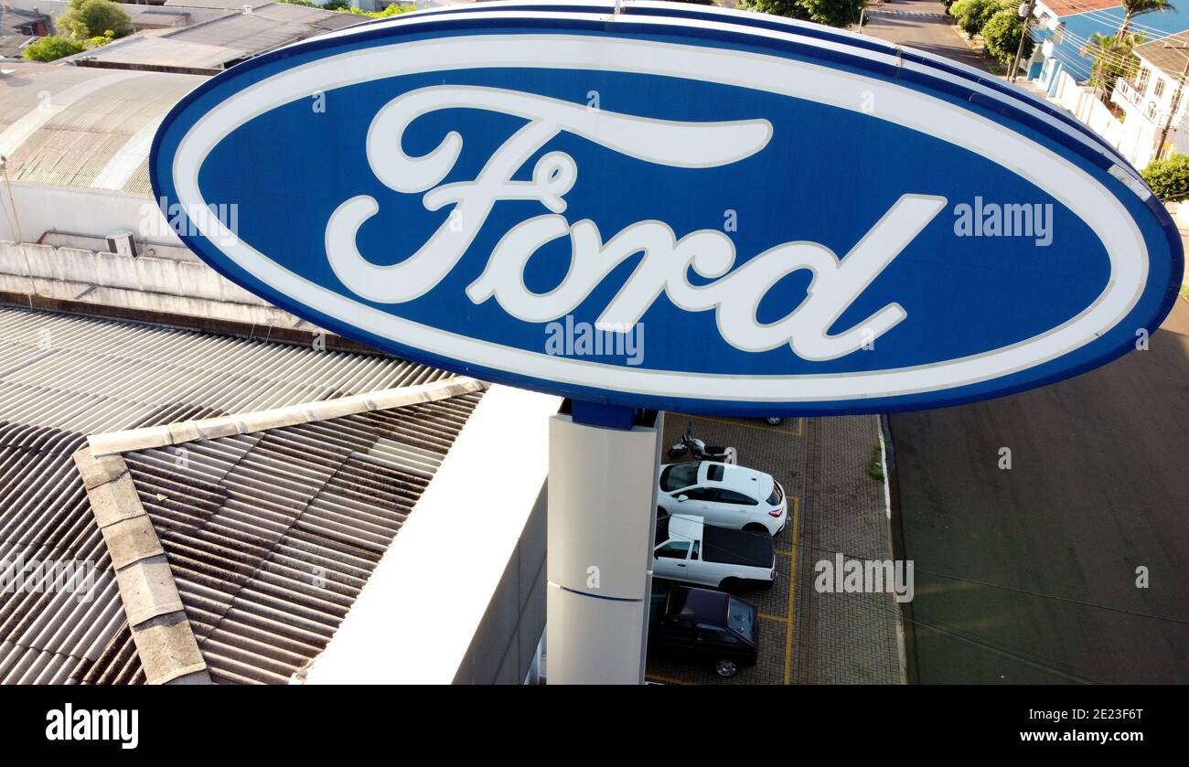 CAMPO MOURÃO, PR - 11.01.2021: FORD ANUNSEUNOU O FIM DA PRODUÇÃO DE CARROS - Ford a annoncé la fin de la production de véhicules au Brésil, la fermeture des usines et le licenciement d'environ 5,000 employés au Brésil et en Argentine. (Photo: Dirceu Portugal/Fotoarena) Banque D'Images