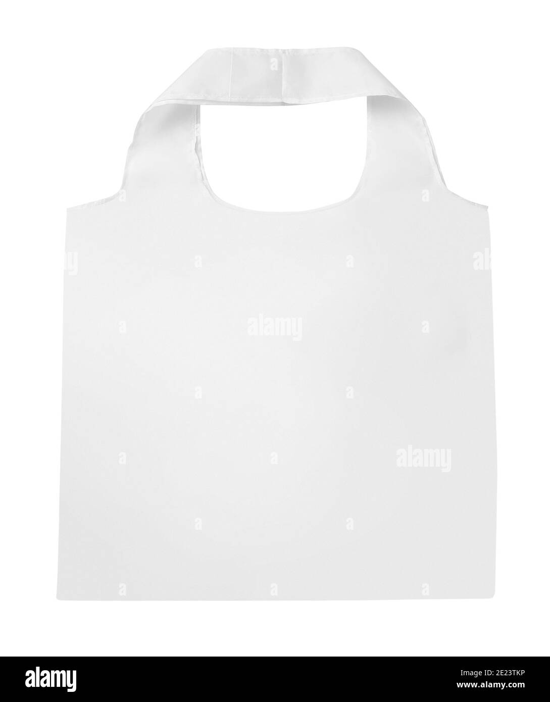 Sac de recyclage blanc isolé sur fond blanc Banque D'Images