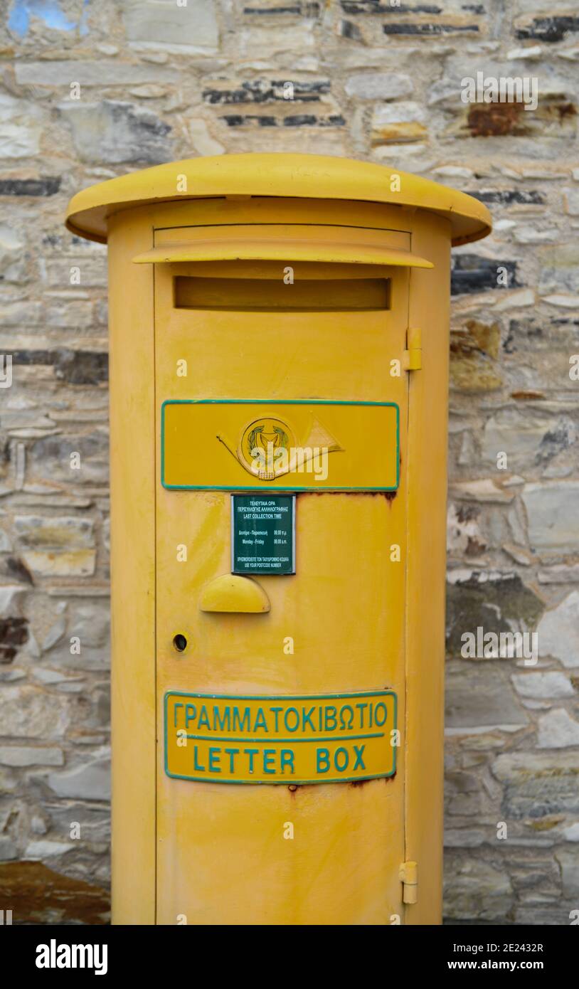 Briefkasten, Pano Lefkara, Republik Zypern Banque D'Images