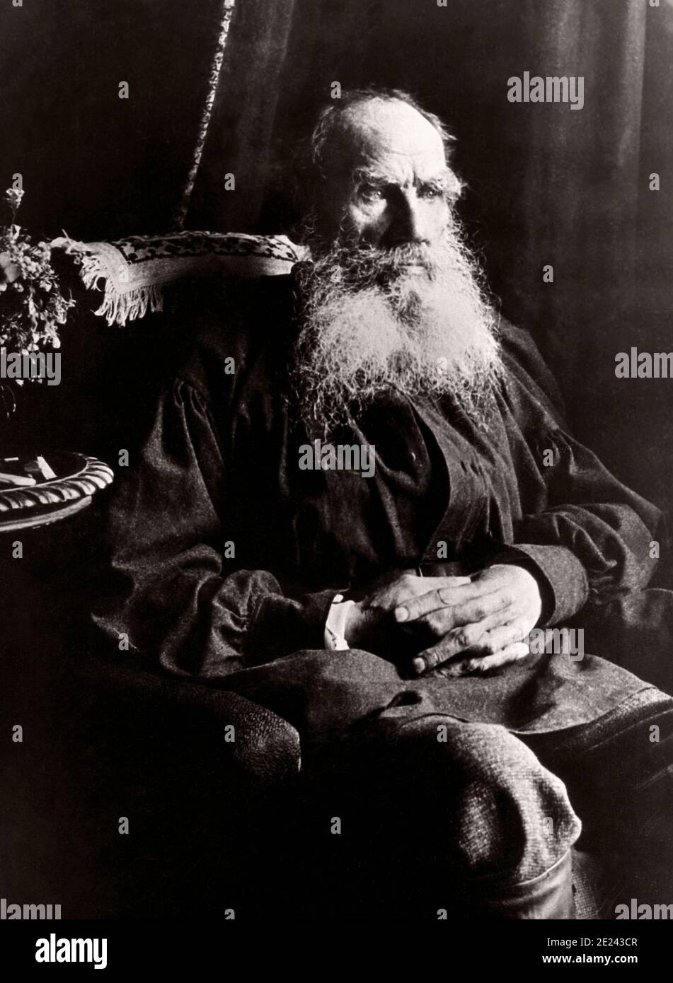 Comte Léon Tolstoï (1828 - 1910) est un écrivain russe, qui est considéré comme l'un des plus grands auteurs de tous les temps. Il a reçu plusieurs nominations pour Banque D'Images