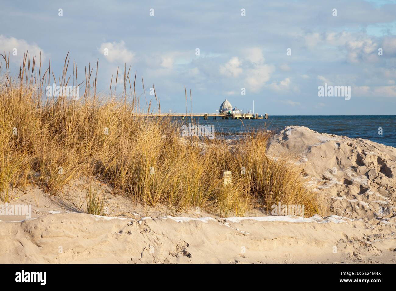 Plage de sable de Grömitz, Mer Baltique, Banque D'Images