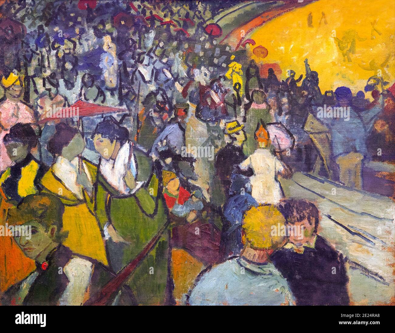 Spectateurs dans l'arène d'Arles, les Arènes, Vincent van Gogh, 1888 ans, Musée de l'Ermitage, Saint-Pétersbourg, Russie Banque D'Images