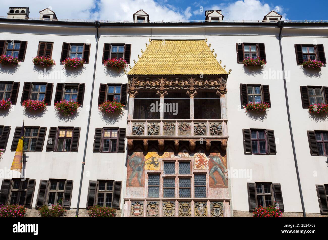 INNSBRUCK, AUTRICHE, 9 SEPTEMBRE 2020 - vue sur l'ancien bâtiment Golden Roof Innsbruck, Tyrol, Autriche Banque D'Images