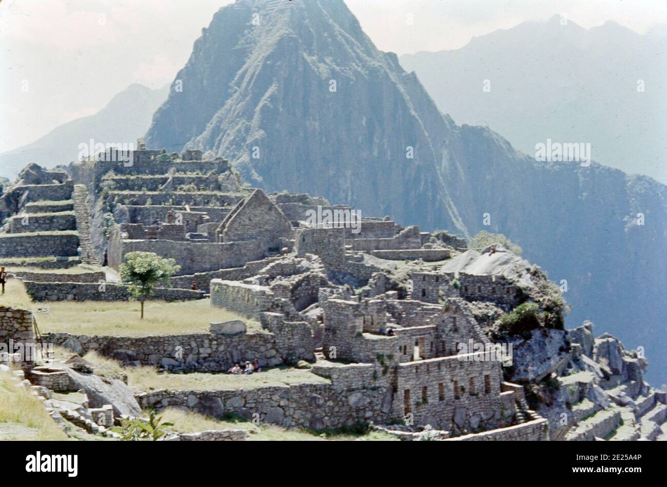 Ruines de Machu Picchu, 1977 Banque D'Images