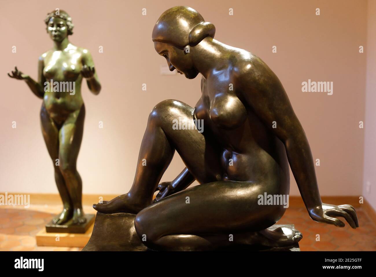 Sculptures Aristide Maillol dans le musée Maillol, Paris, France. Banque D'Images