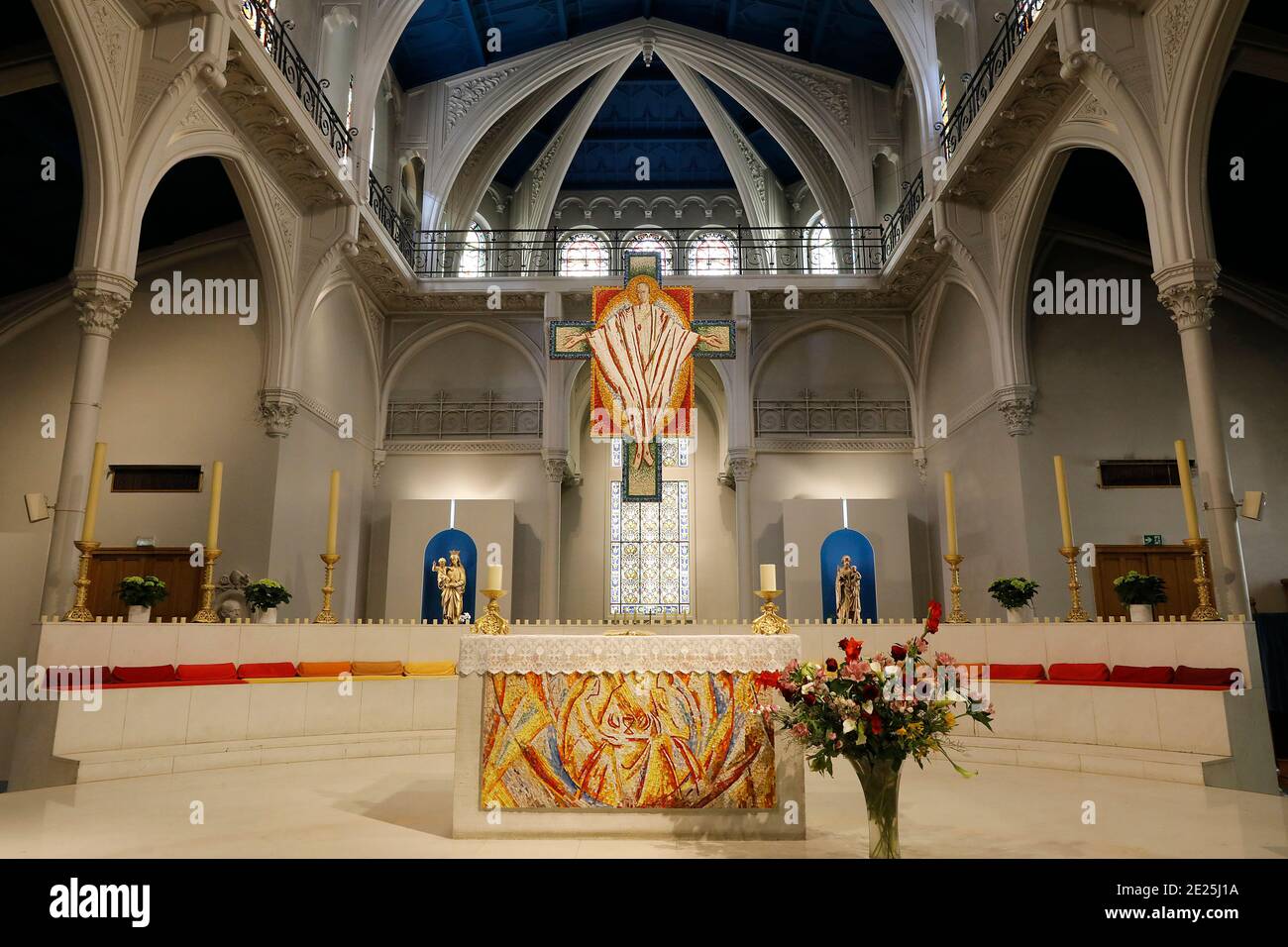 Église Saint Honoré d'Eylau, Paris, France. Choeur Banque D'Images