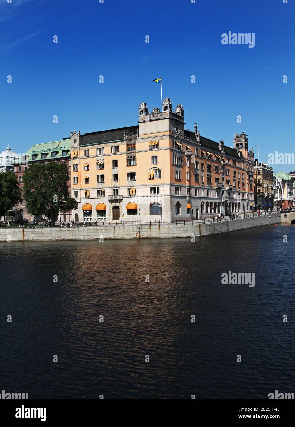 STOCKHOLM, SUÈDE- 8 JUIN 2011 : Rosenbad, dans le centre de Stockholm, siège du Gouvernement depuis 1981. Banque D'Images