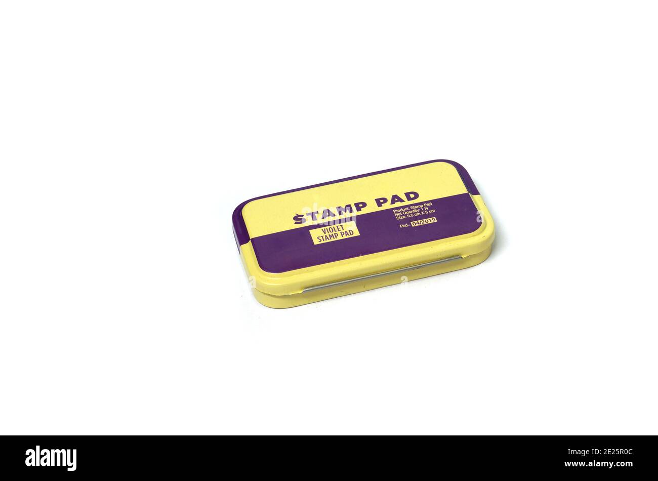 Tampon sur fond blanc Banque D'Images