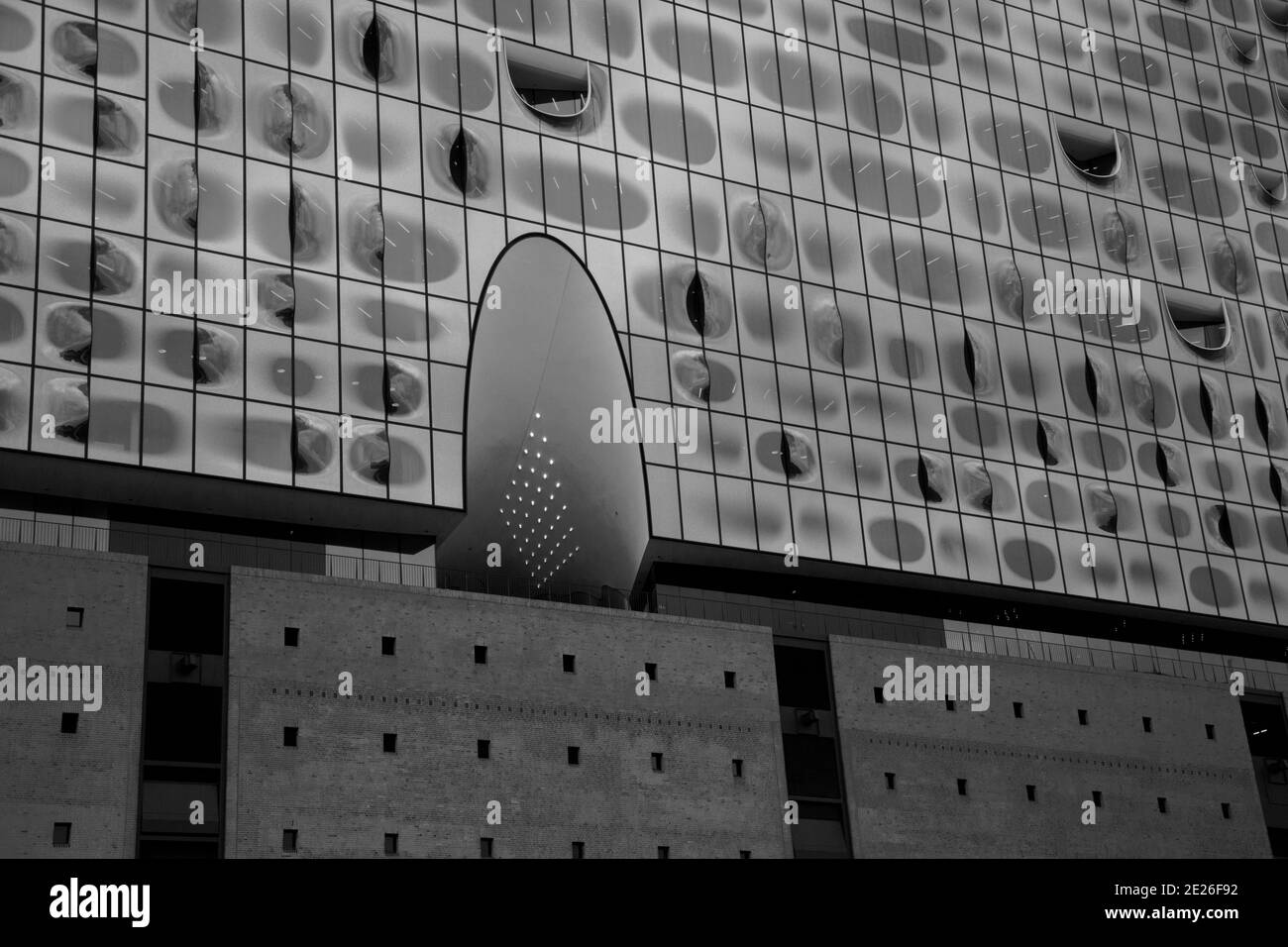 Die Hamburger Elphilharmonie, Kulturdenkmal und Stadtwahrzeichen Banque D'Images