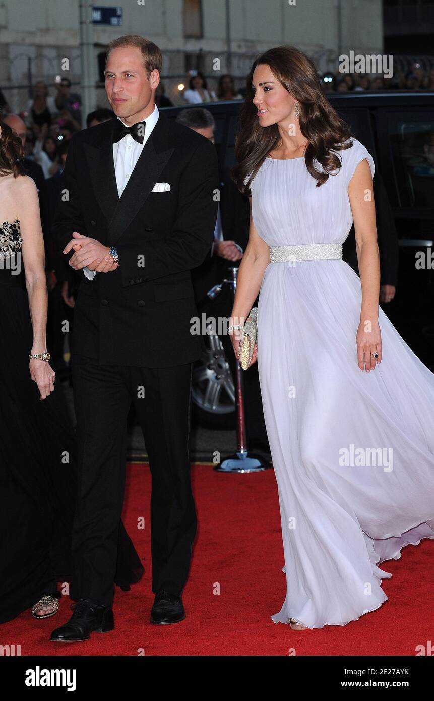 Duke and Duchess of Cambridge Royal Tour en Californie - 2e jour - leur Altesse Royale assiste aux BAFTA Bits pour assister à l'événement qui s'est tenu au théâtre de Belasco à Los Angeles, Californie, le 9 juillet 2011. Photo de Lionel Hahn/ABACAPRESS.COM Banque D'Images