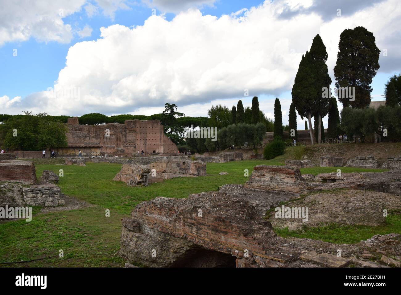 Stadio Palatino du Mont Palatin - Rome, Italie Banque D'Images