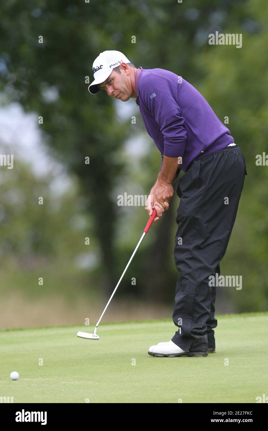 Ancien joueur de football français Alain Boghossian pendant le Golf d'Evian Masters Pro-am officiel Rolex à Evian-les-bains, Alpes françaises, France le 20 juillet 2011 . Photo de Manuel Blondeau/ABACAPRESS.COM Banque D'Images