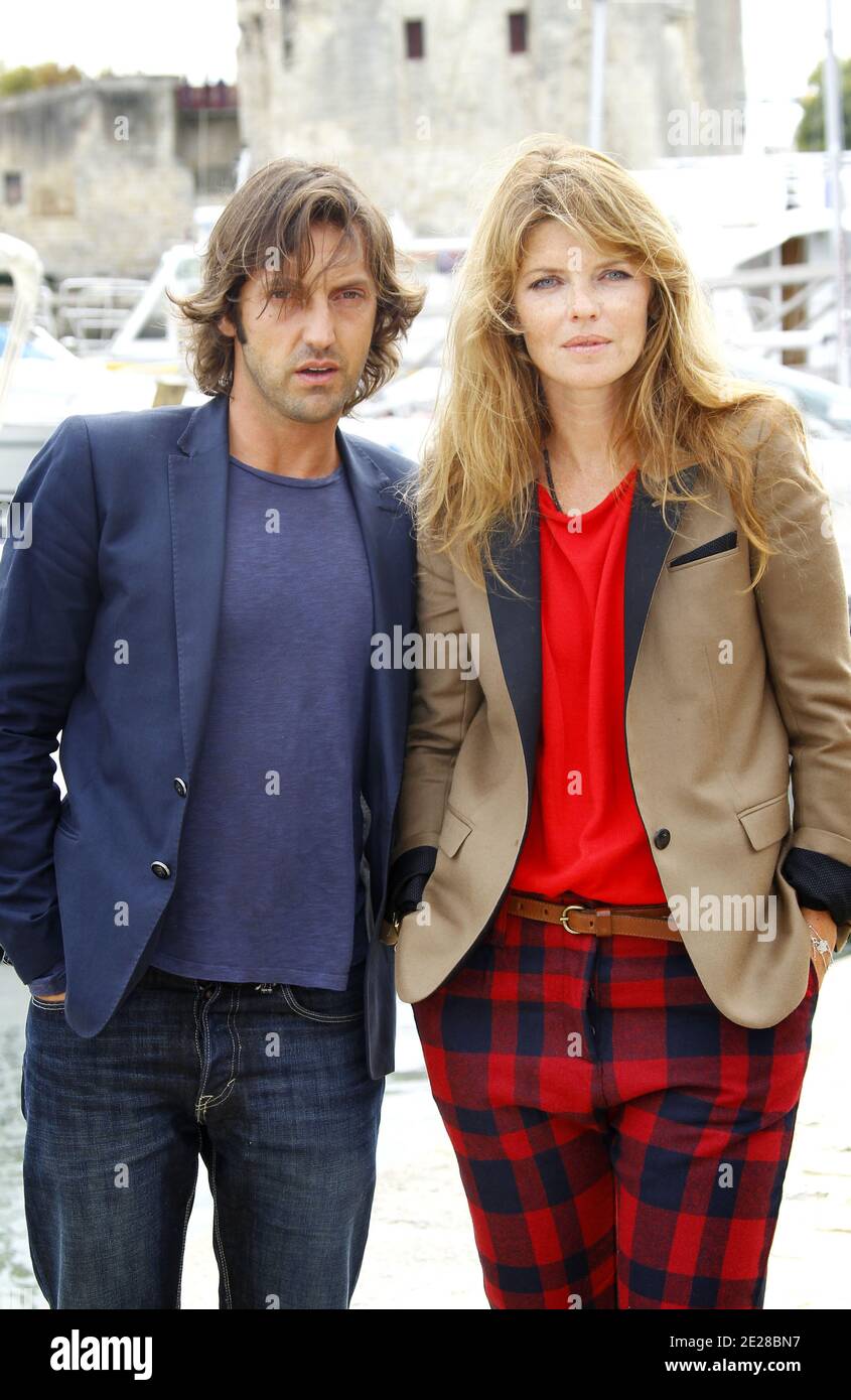 Frédéric Diefenthal et Gwendoline Hamon assistent au 13ème Festival de la fiction télévisée à la Rochelle, dans l'ouest de la France, le 8 septembre 2011. Photo de Patrick Bernard/ABACAPRESS.COM Banque D'Images
