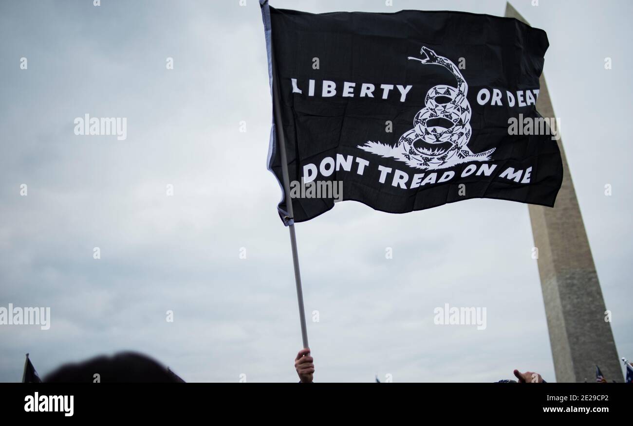 Save America Rally, quelques instants avant le début de la manifestation au Capitole. Washington DC États-Unis Banque D'Images