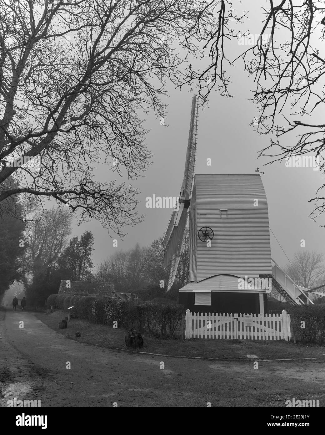 Oldland Mill en hiver Banque D'Images