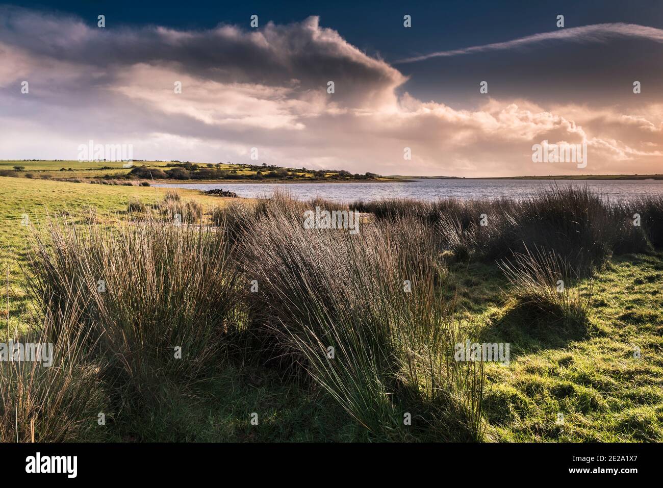 Colliford Lac sur Bodmin Moor en Cornouailles. Banque D'Images