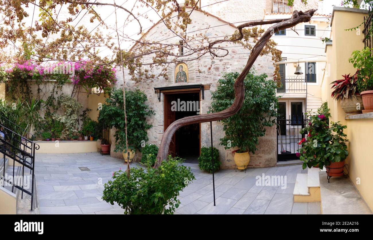 Grèce intérieur de l'église orthodoxe d'Athènes Banque D'Images
