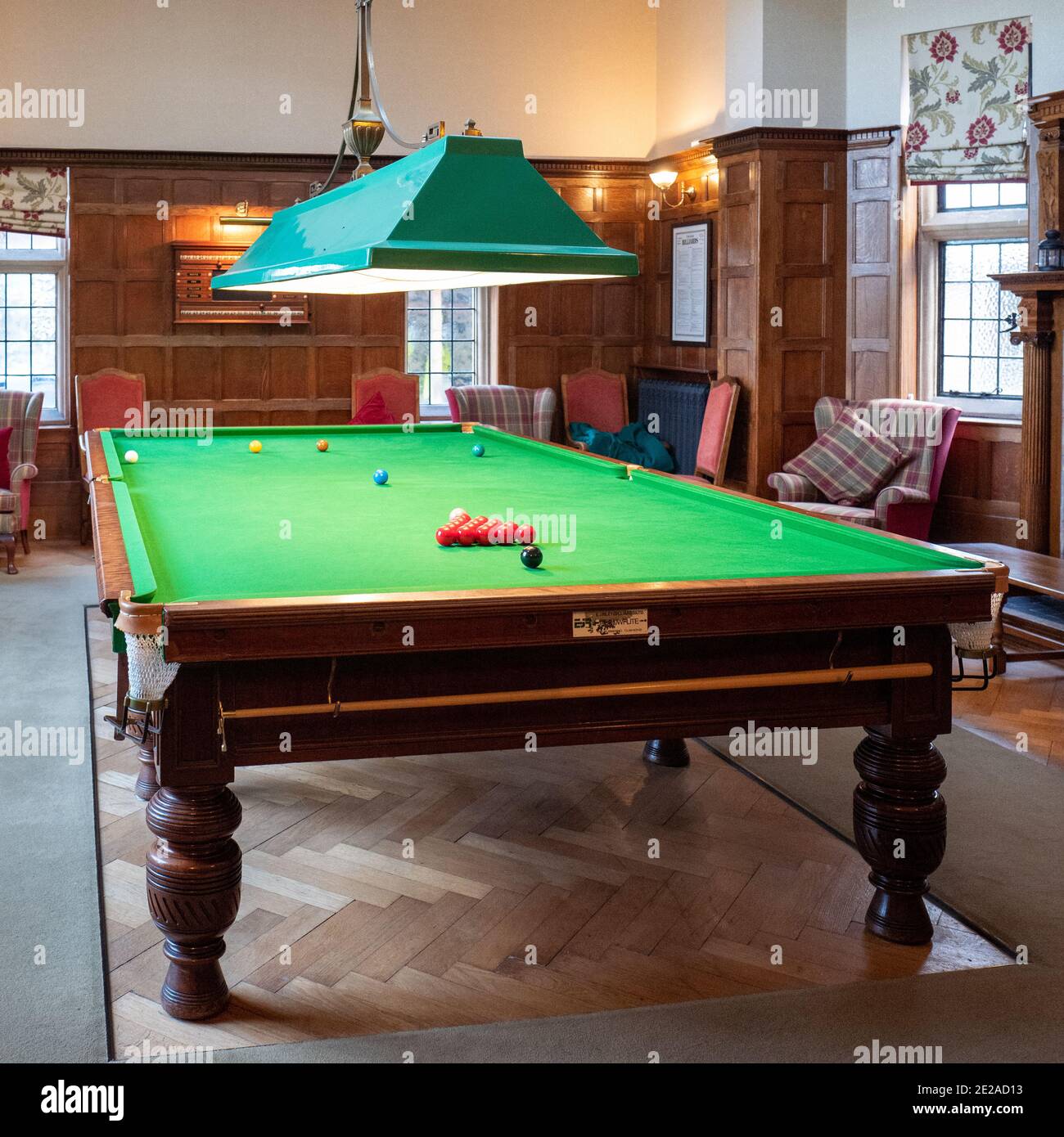 Salle de billard, prévue pour jouer à la résidence précédente de John Lewis  dans le Hampshire Photo Stock - Alamy