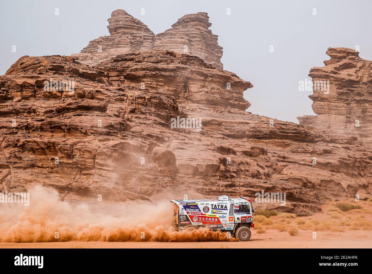 514 Soltys Martin (cze), Schovanek David (cze), Sikola Tomas (cze), Tatra, Tatra Buggyra Racing, Camion, Truck, action pendant / LM Banque D'Images