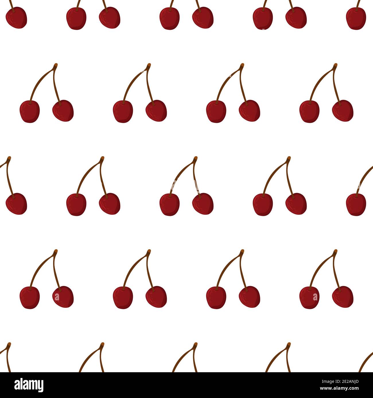 Motif en merisier pour un motif en tissu. Art décoratif nature tendance couverture en papier sur fond blanc. Illustration de Vecteur