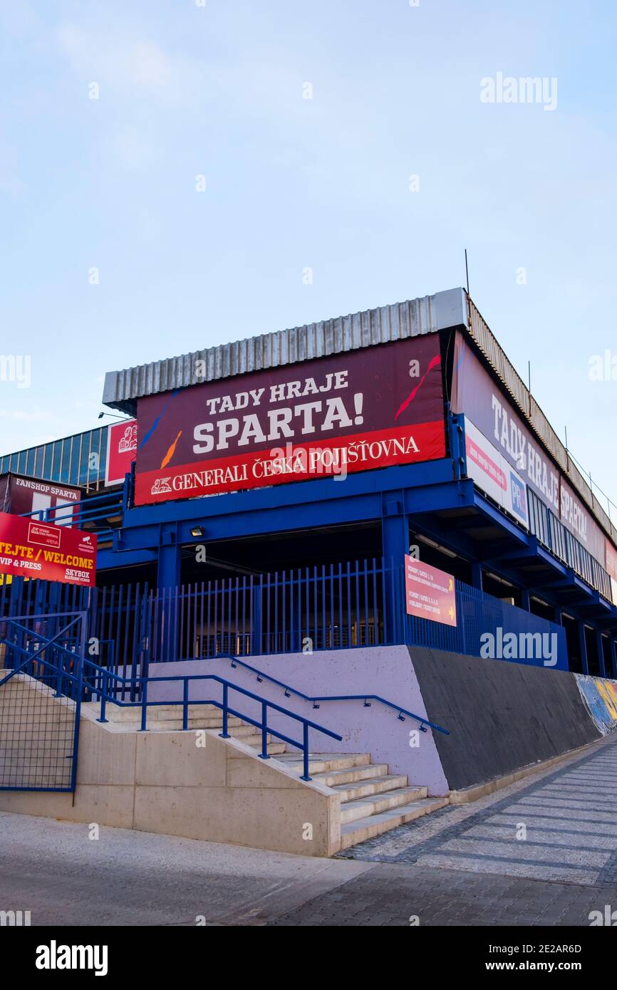 Stade Generali Česká pojišťovna, stade Sparta Praha, Bubenec, Prague, République tchèque Banque D'Images