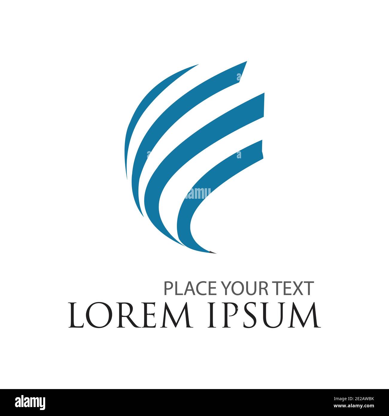 modèle de conception d'illustration de logo vectoriel global Banque D'Images