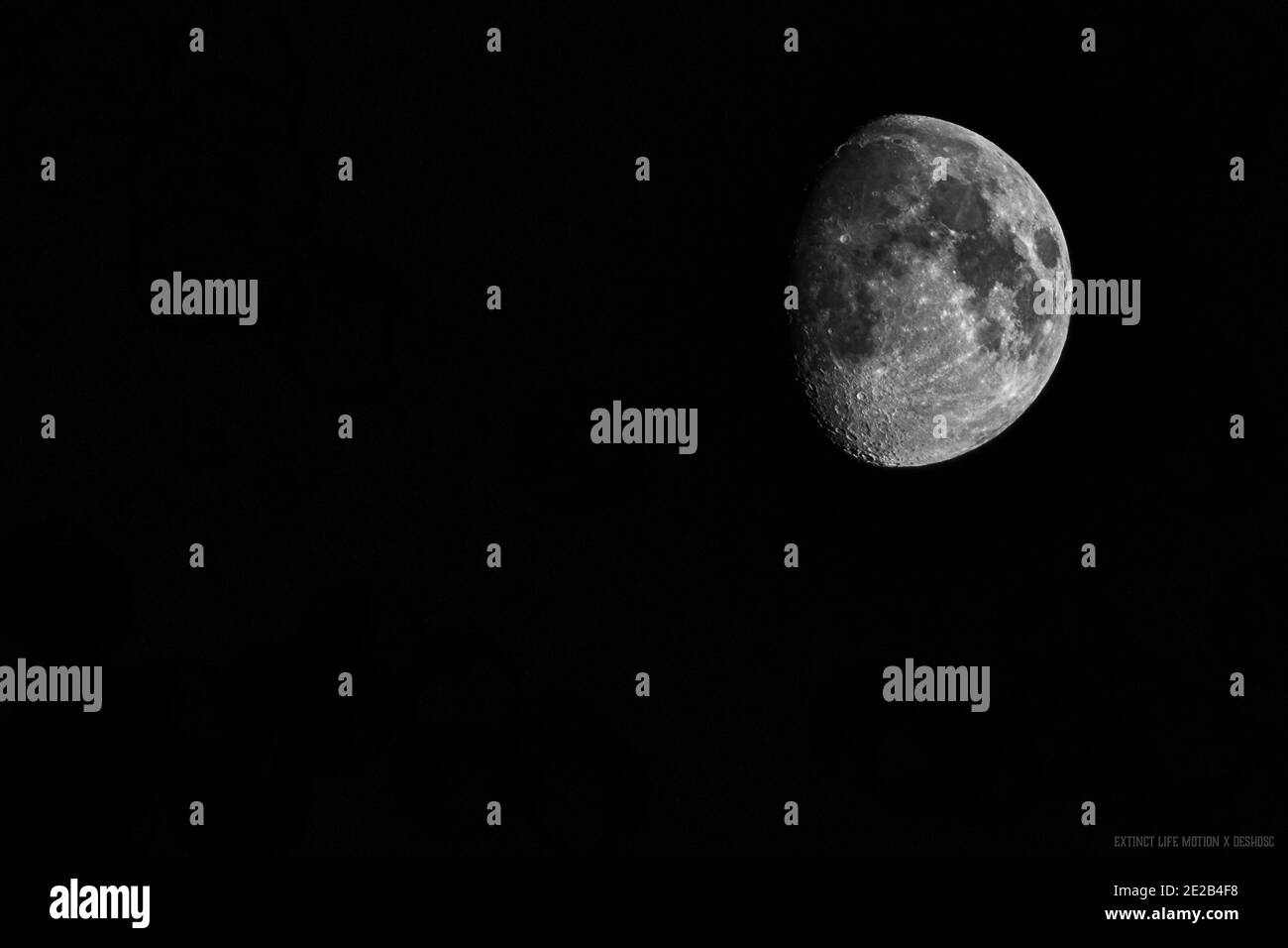 Lune noire et blanche Banque de photographies et d’images à haute