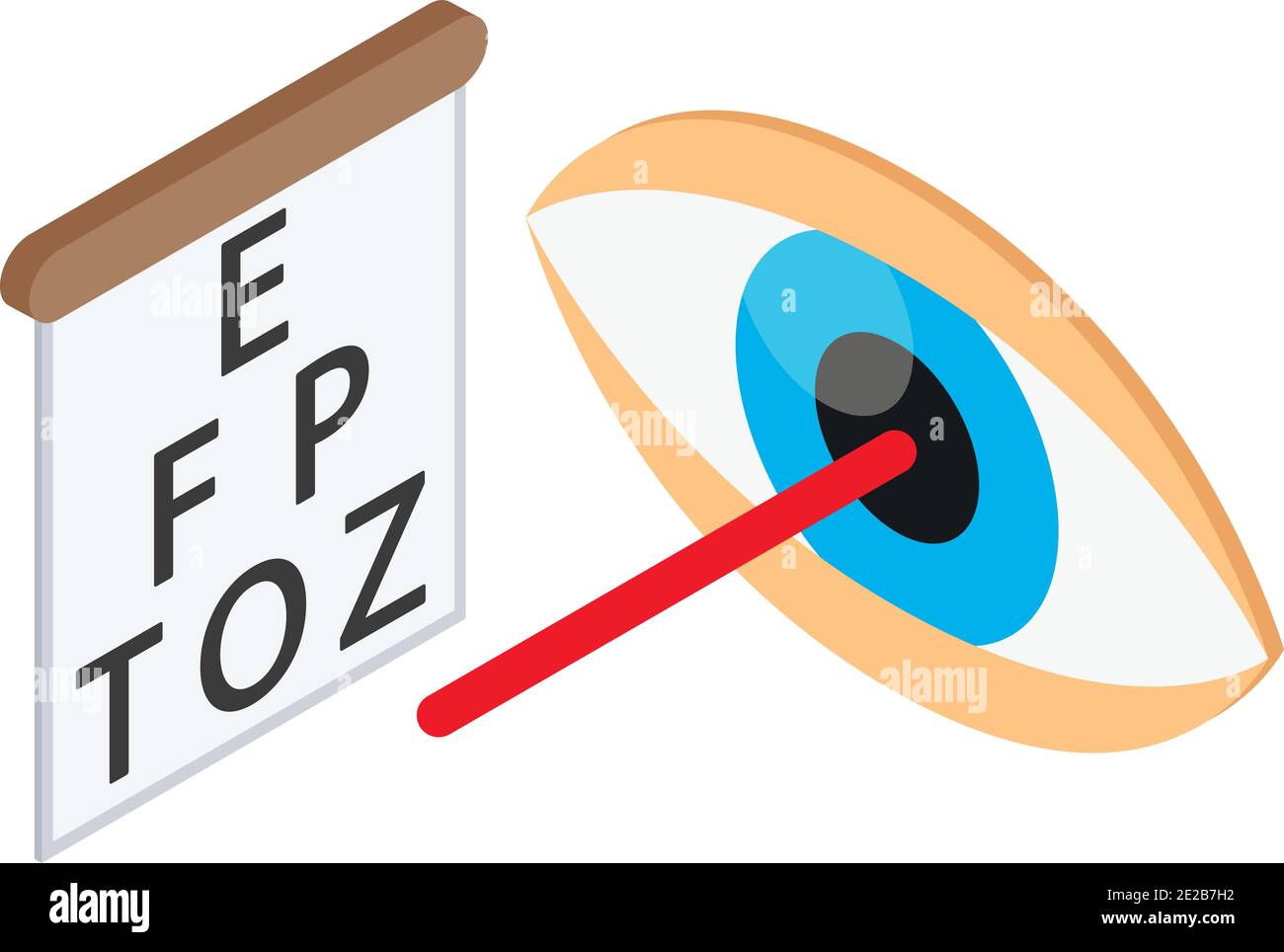 Icône chirurgie laser. Illustration isométrique de l'icône de vecteur de chirurgie laser pour le web Illustration de Vecteur