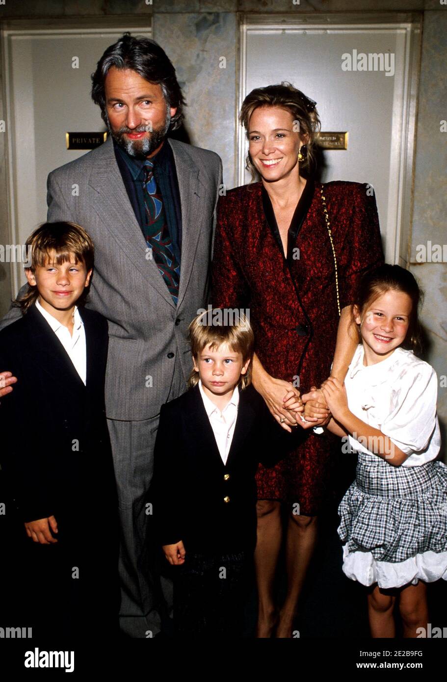 John Ritter Avec Sa Femme Nancy Et Ses Enfants 1988 Crédit Ralph