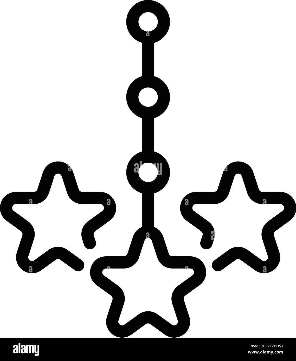 Icône de schéma d'étoiles. Icône vectorielle en forme d'étoile pour la conception de sites Web isolée sur fond blanc Illustration de Vecteur