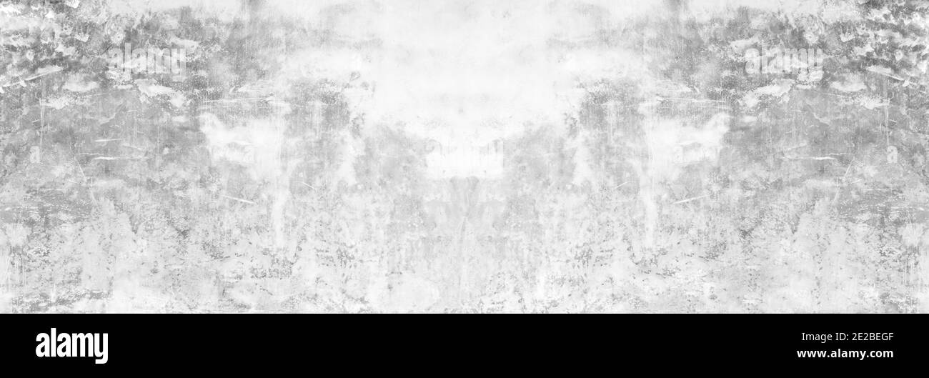 Peinture panoramique gris peinture calcaire texture fond en papier peint maison blanc à la couture légère. Arrière plat large béton pierre table concept plancher surréel grani Banque D'Images