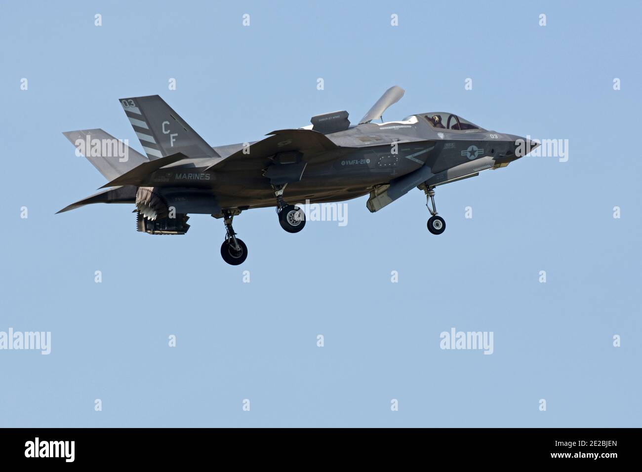 Lockheed Martin F-35B Lightning II 169588 a codé 'CF-03' de VMFA-211, United States Marine Corp, basé à USMC Yuma, Arizona, vu à RAF Marham, en Banque D'Images