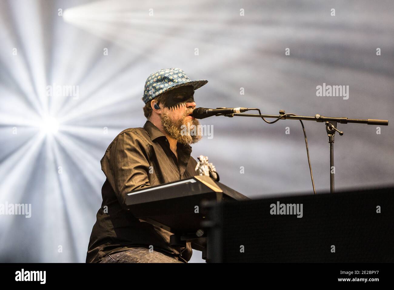 John Grant se déroule en direct au Bluedot Festival, Cheshire, Angleterre, Royaume-Uni. Banque D'Images