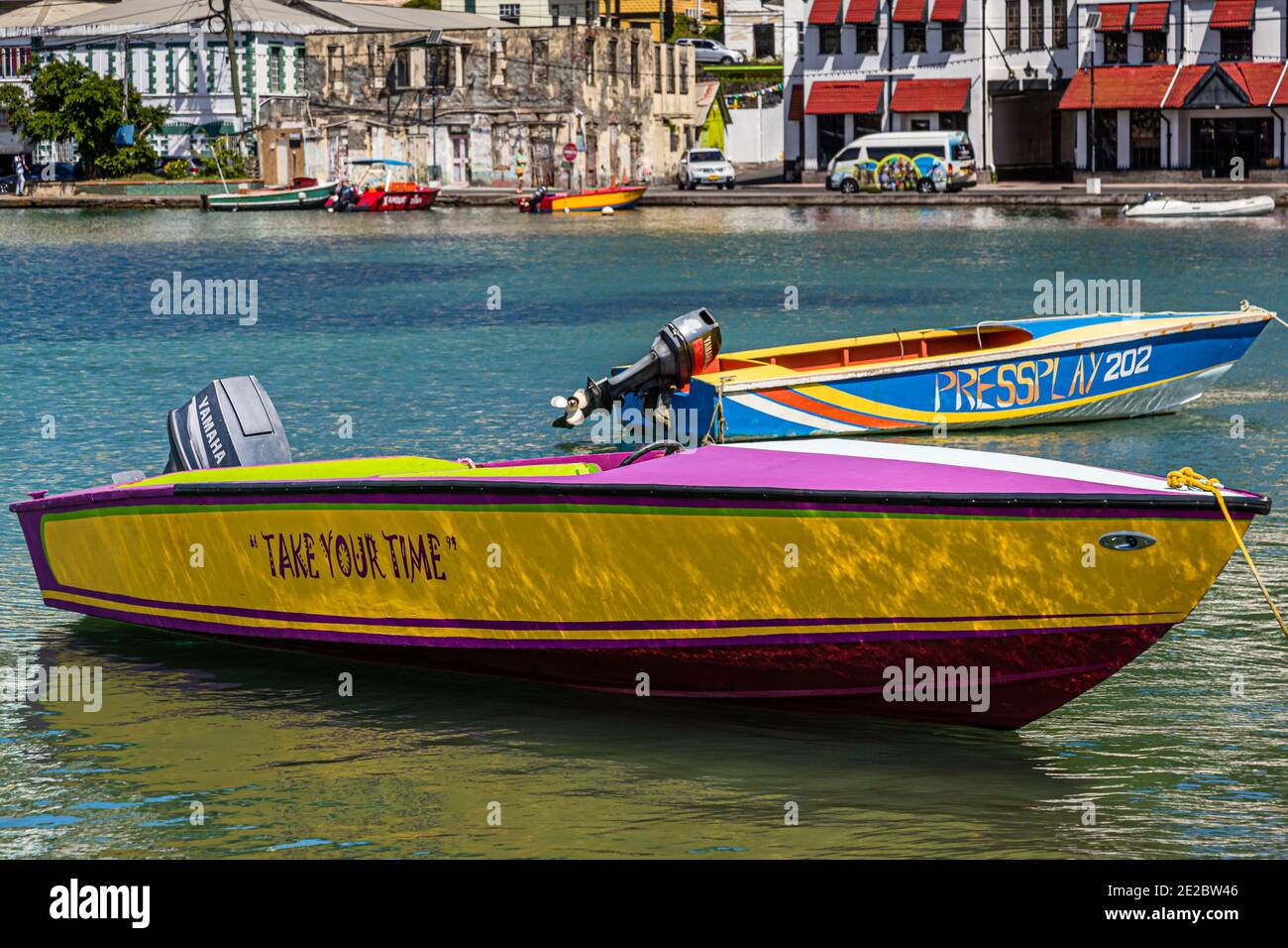 Le Carenage à Saint George, Grenade Banque D'Images