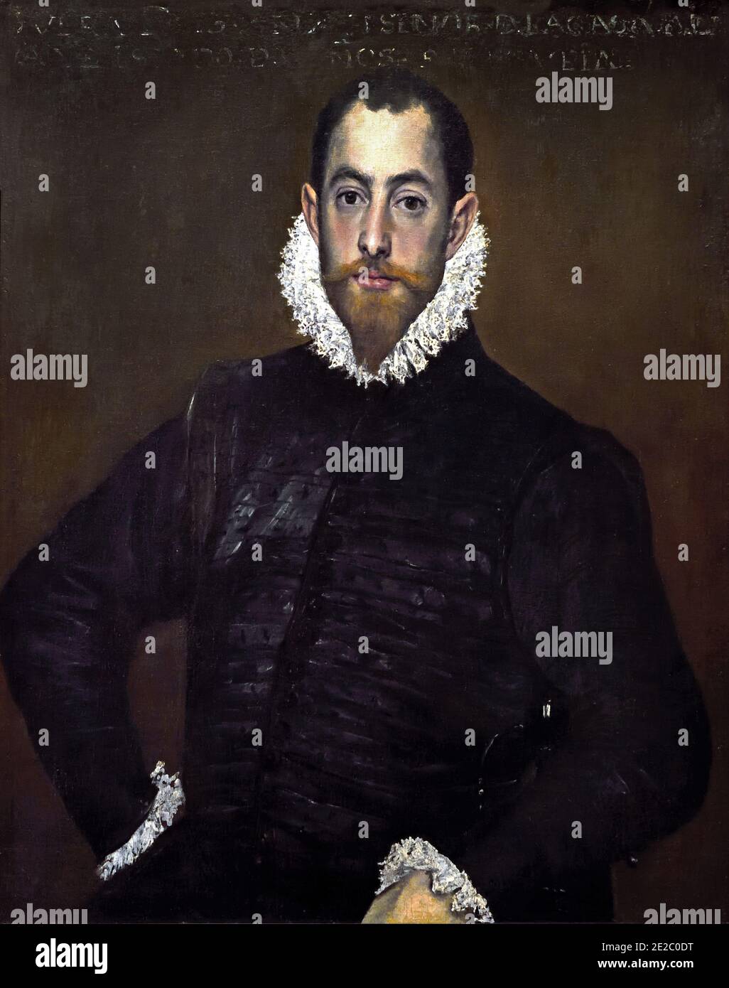 Portrait d'un homme de la Maison de Leiva 1580 El Greco (Domenikos Theotokópoulos) 1541- 1614, 17ème, siècle, Espagne, Espagnol, grec, Grèce. Banque D'Images
