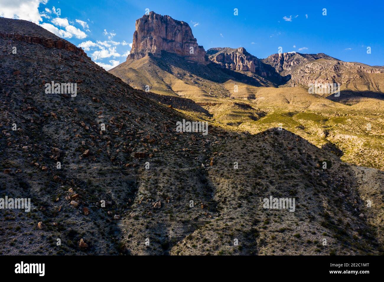 El Capitan, parc national des Guadalupe Mountains, Texas, États-Unis Banque D'Images