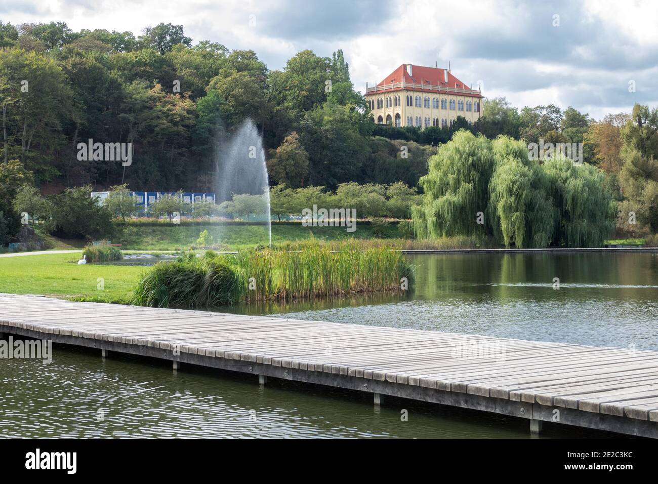 Stromovka Park Prague République tchèque Palais d'été du gouverneur Banque D'Images