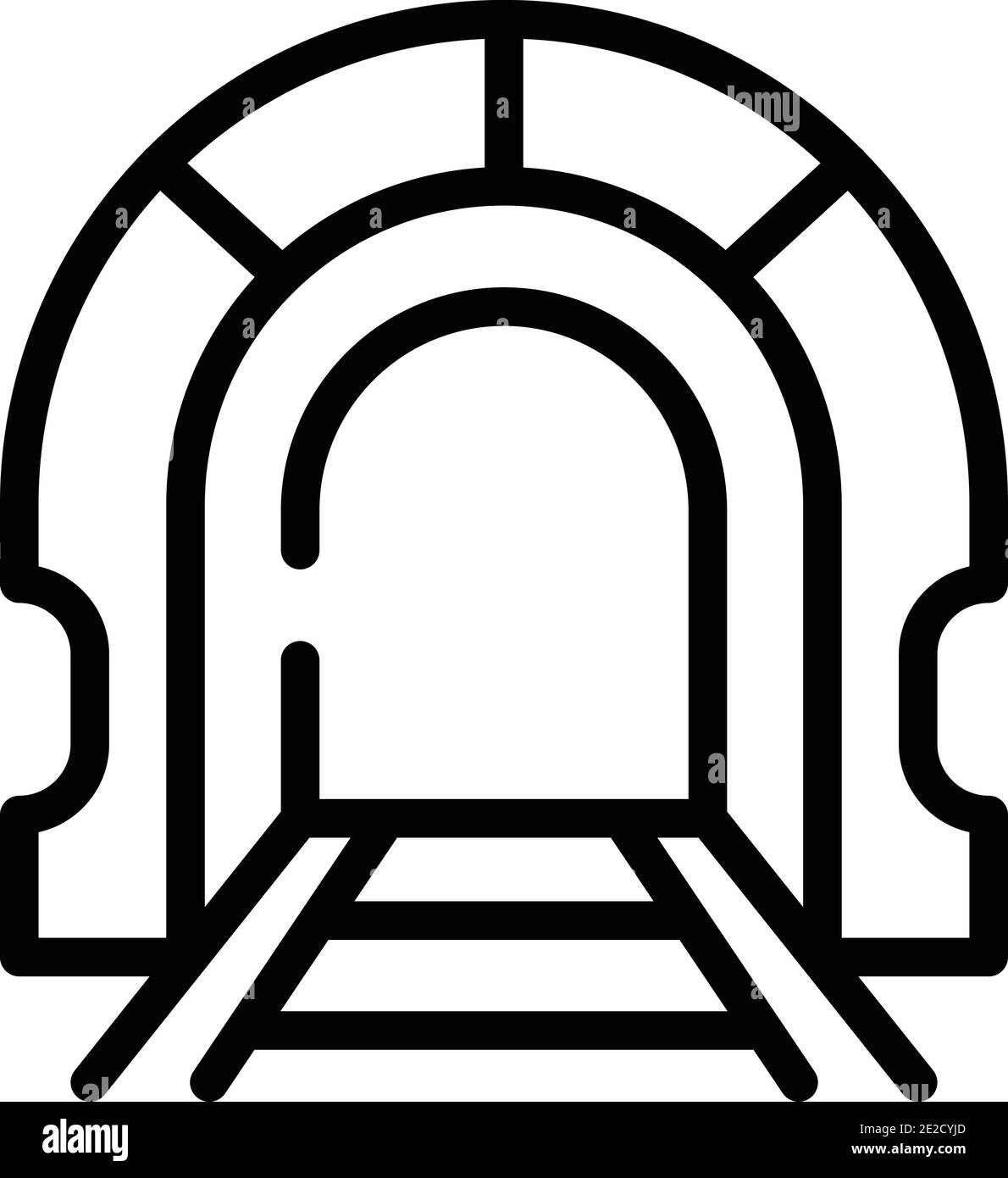 Icône du tunnel urbain. Icône vectorielle de vecteur de tunnel urbain pour la conception de sites Web isolée sur fond blanc Illustration de Vecteur