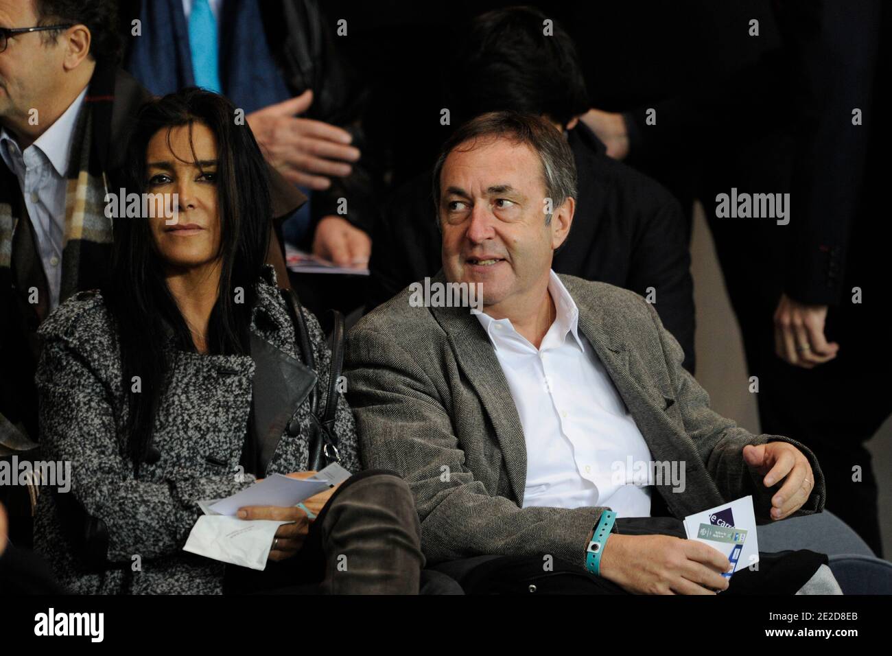 Jean-Pierre Bernes lors du match de football de la première Ligue  française, Paris-St-Germain contre Caen à Paris, France, le 29 octobre  2011. PSG a gagné 4-2. Photo de Henri Szwarc/ABACAPRESS.COM Photo Stock -