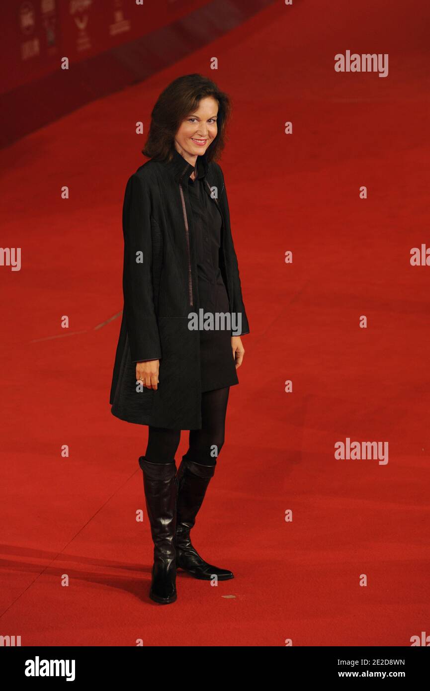 La Directrice Anne Fontaine arrive pour la projection de 'mon Pire Cauchemard' lors du 6ème Festival International du film de Rome, à Rome, Italie, le 30 octobre 2011. Photo d'Aurore Marechal/ABACAPRESS.COM Banque D'Images