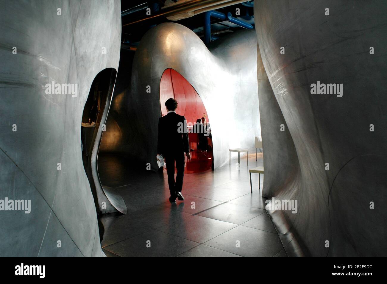 Vue sur le restaurant le Georges, au 6ème étage du Musée d'Art contemporain du Centre Georges Pompidou, à Paris, France, le 27 novembre 2011. Photo d'Alain Apaydin/ABACAPRESS.COM Banque D'Images