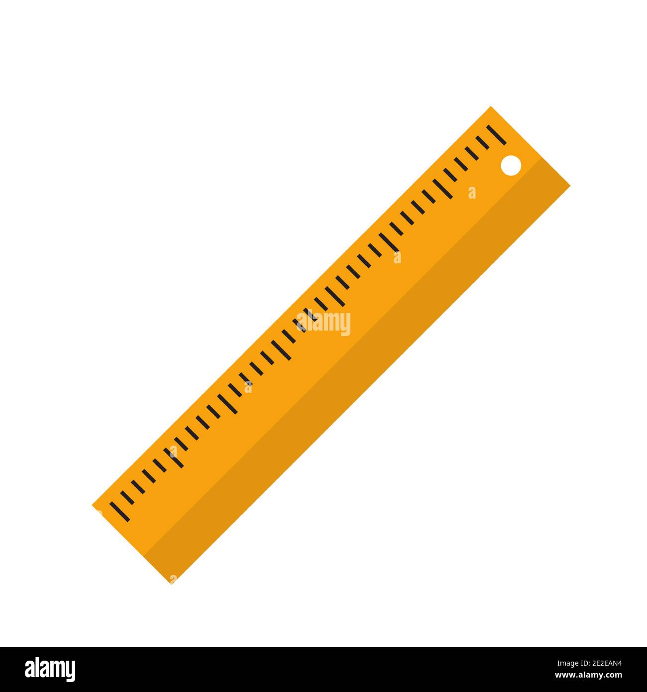 Icône règle plate. Icône de règle isolée pour votre conception Web. Illustration vectorielle Illustration de Vecteur