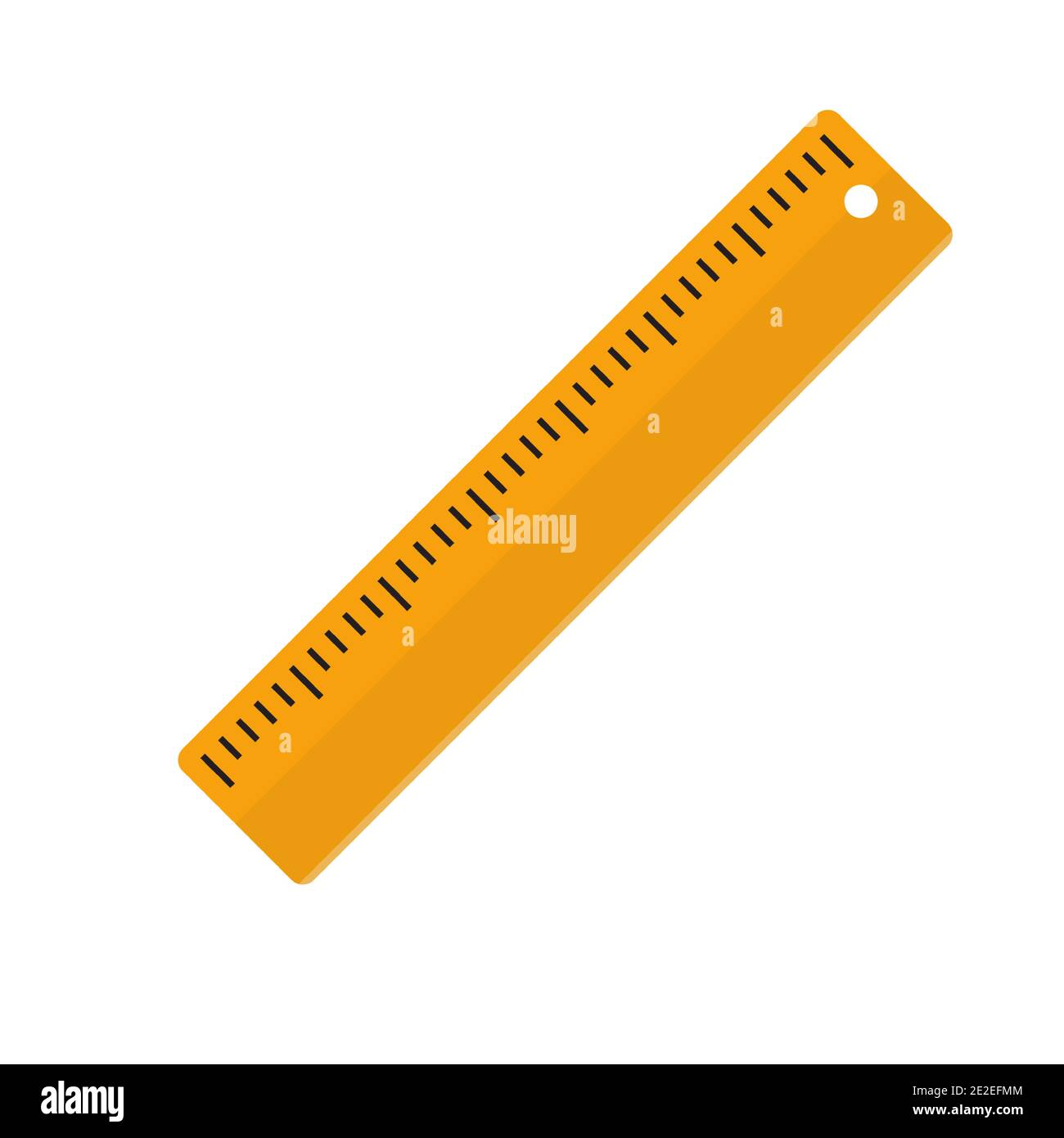 Icône règle plate. Icône de règle isolée pour votre conception Web. Illustration vectorielle Illustration de Vecteur