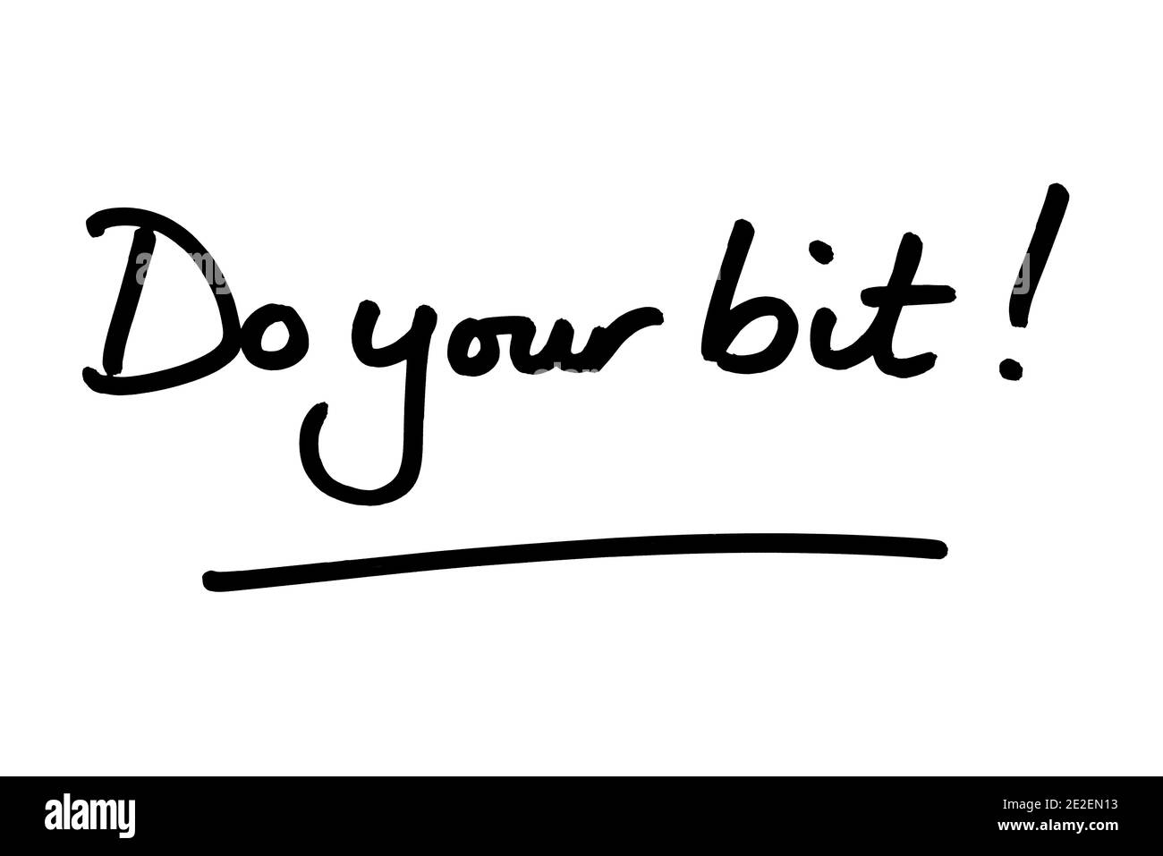 Faites votre choix ! manuscrit sur fond blanc. Banque D'Images