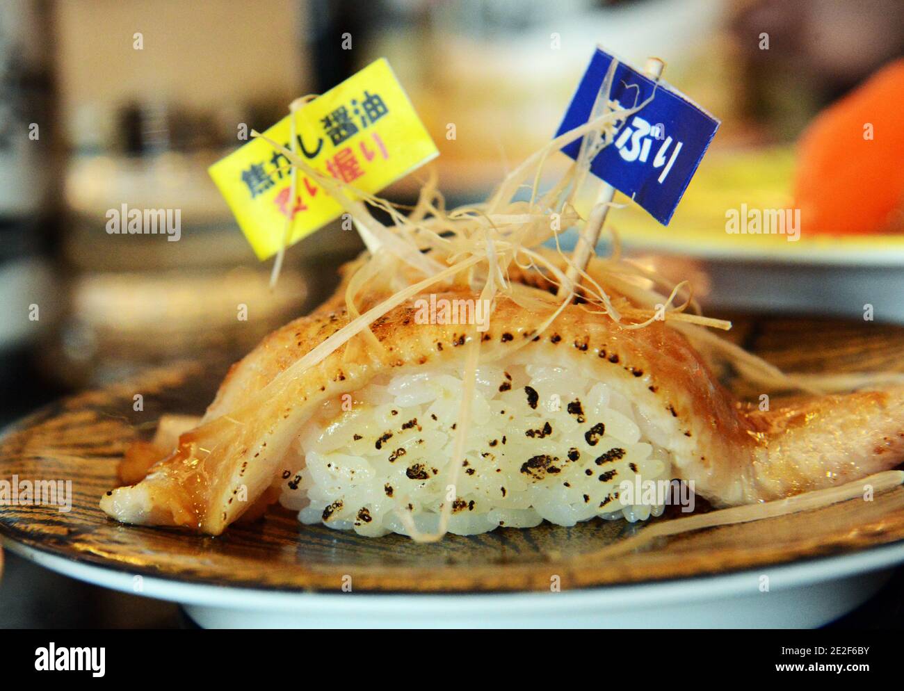 Un restaurant traditionnel de sushi à Nemuro, Hokkaido, Japon. Banque D'Images