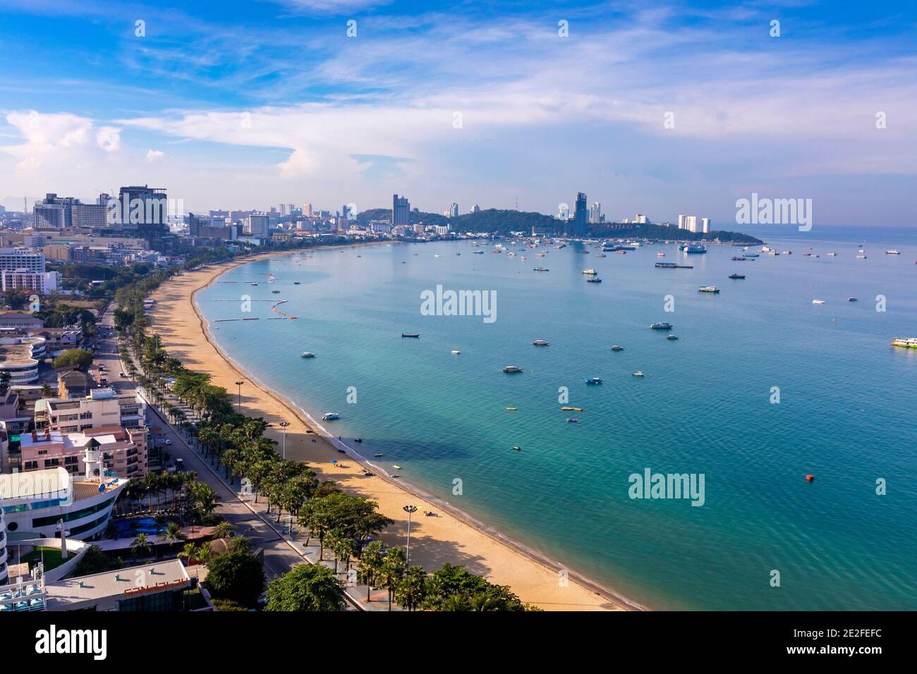 Pattaya paysage, Chon Buri, Thaïlande Banque D'Images