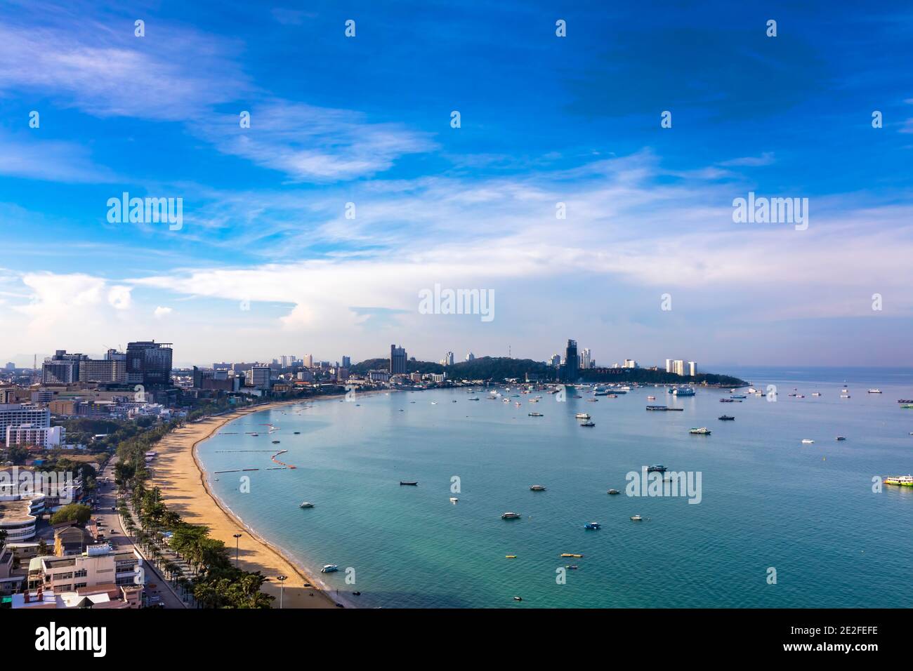 Pattaya paysage, Chon Buri, Thaïlande Banque D'Images