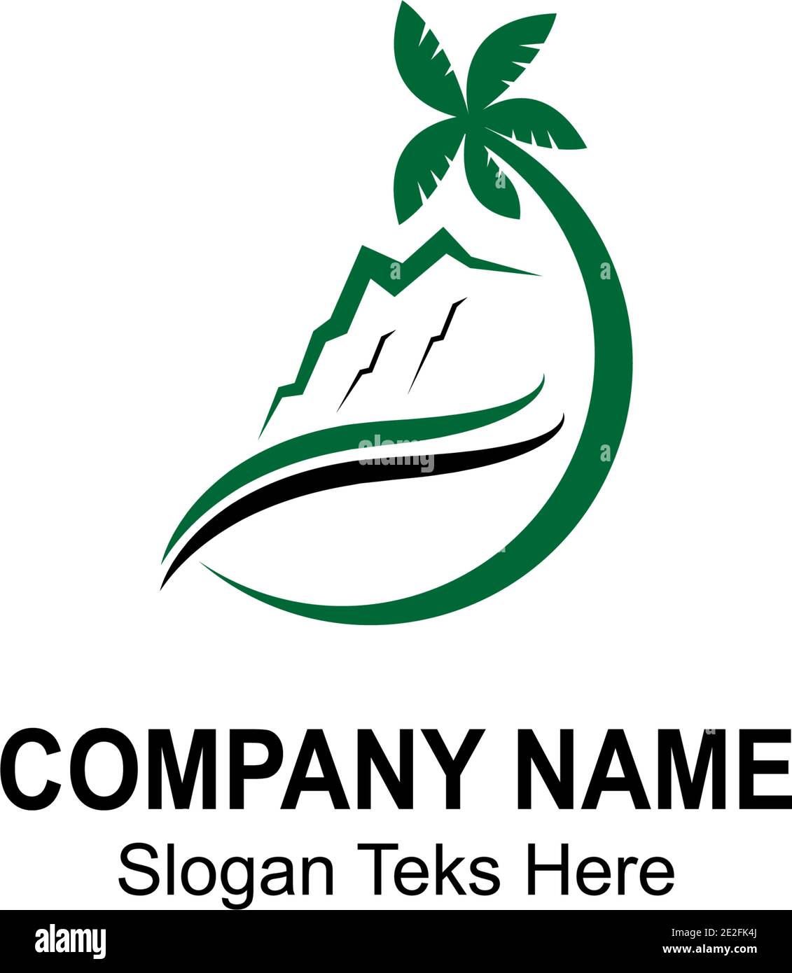 Illustration vectorielle du modèle de conception de montagne Ko'olau Illustration de Vecteur