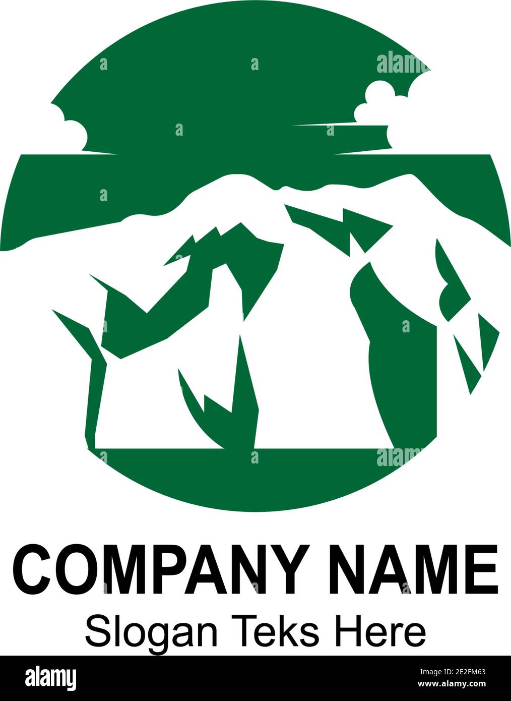 Illustration vectorielle du modèle de conception de montagne Ko'olau Illustration de Vecteur